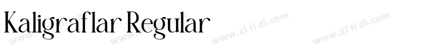 Kaligraflar Regular字体转换